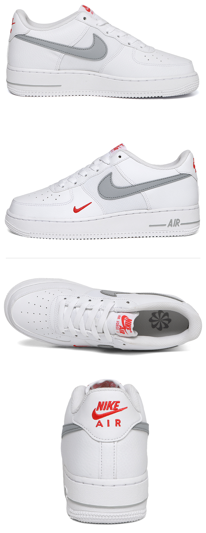 Nike Air Force 1 Low GS White Red FD9772-100